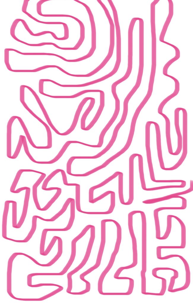 Pink doodle